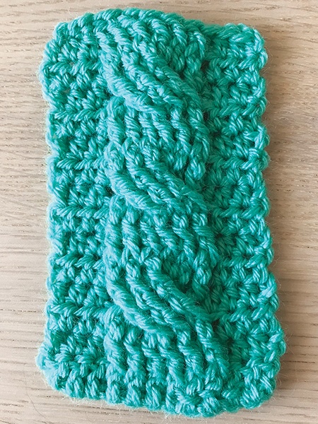 Left Cable Swatch